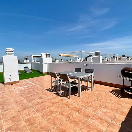 Vistas Al Mar Playa Eucaliptus, Con Solarium Privado *