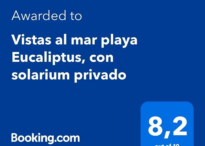 Vistas Al Mar Playa Eucaliptus, Con Solarium Privado Apartamento *